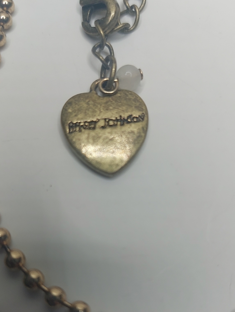 Betsey Johnson Leopard Lucite Puffy Heart Charm 4 Tiered Statement Necklace - Picture 13 of 16